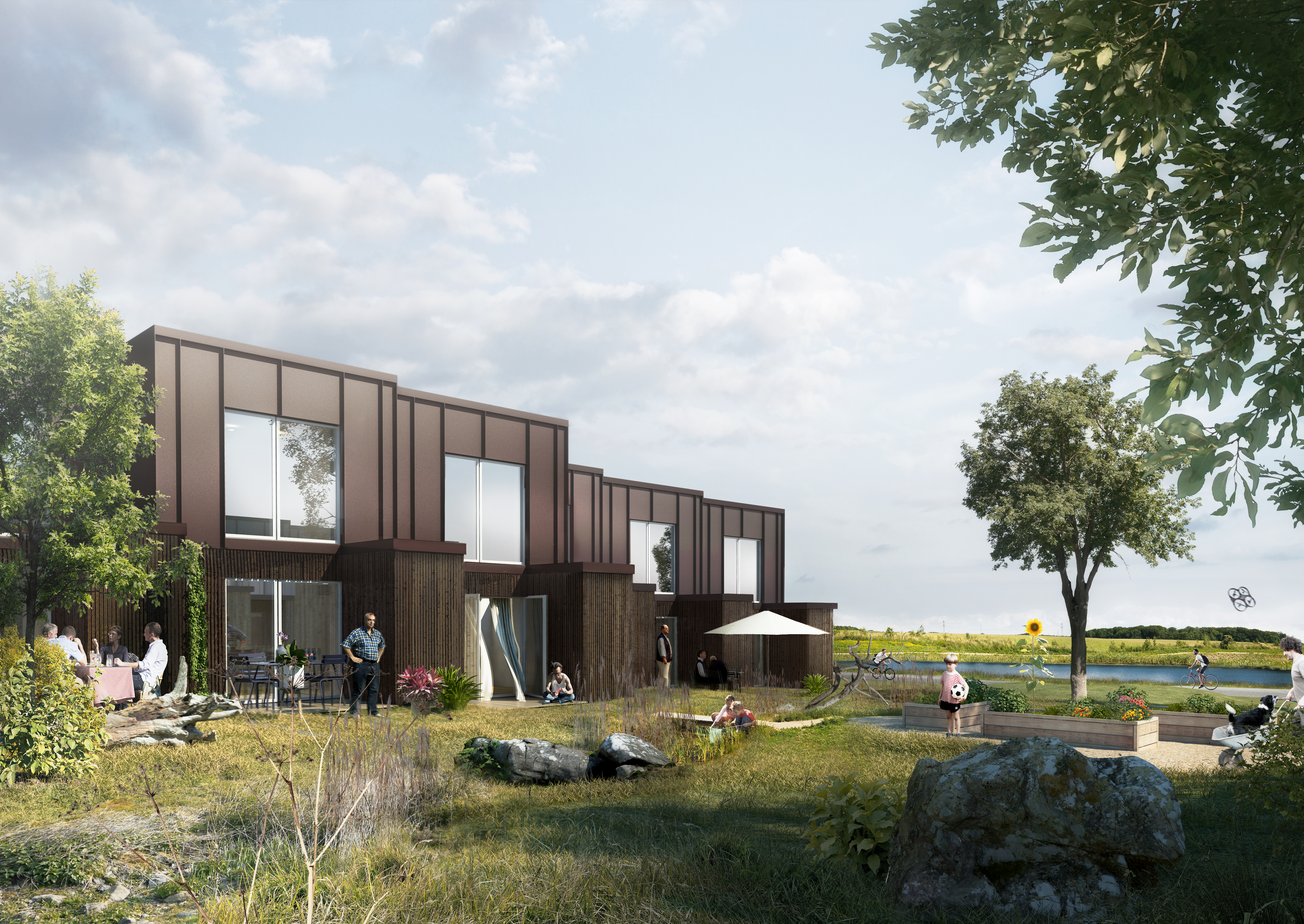 Bæredygtige rækkehuse i Engdraget